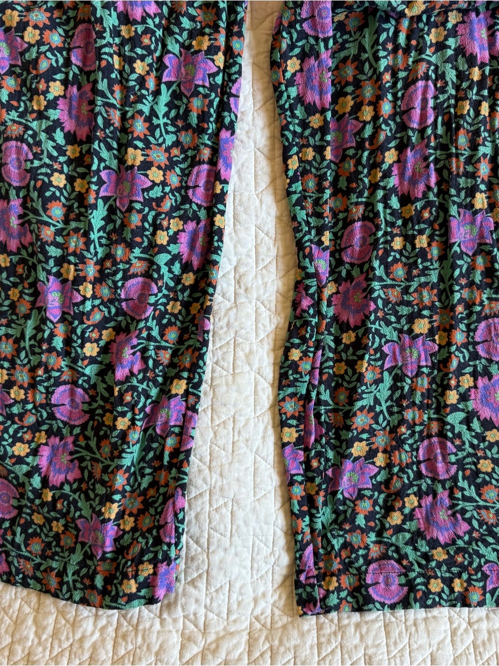 Spell Black Floral Square-Neck Wide-Leg Jumpsuit with Pink Flowers - Picture 7 of 10
